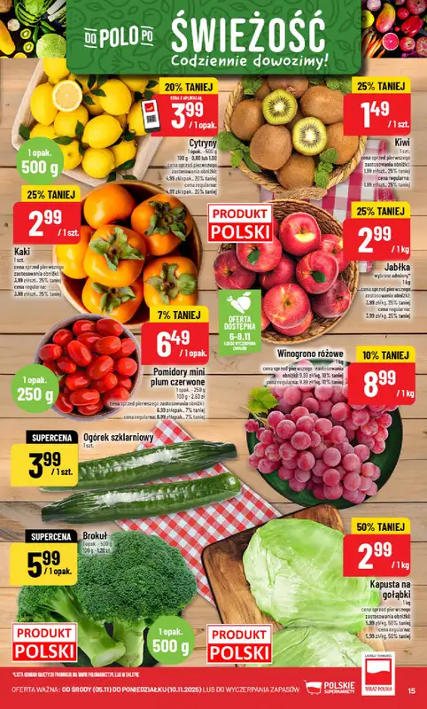 POLOmarket - gazetka promocyjna Gazetka od środy 05.11 do poniedziałku 10.11 - strona 15