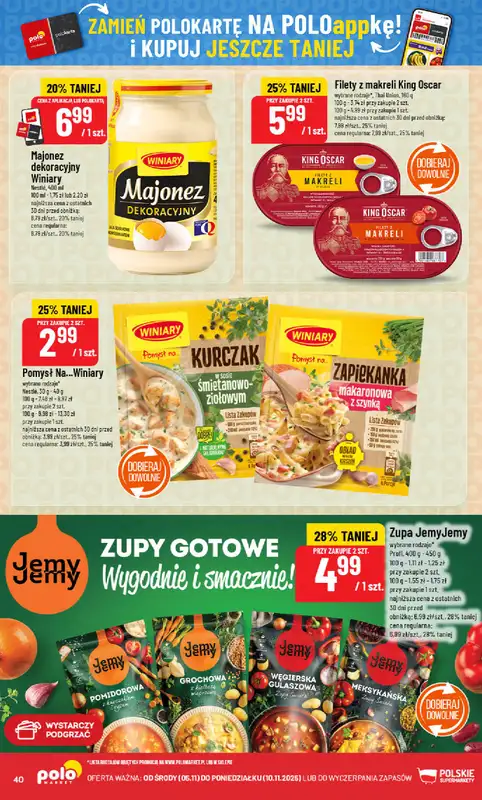 POLOmarket - gazetka promocyjna Gazetka od środy 05.11 do poniedziałku 10.11 - strona 40