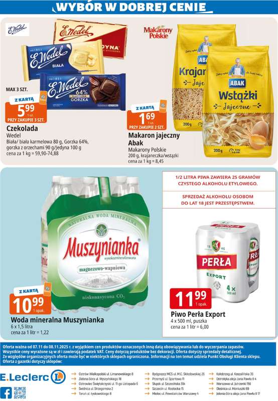 Leclerc - gazetka promocyjna Oferta E.Leclerc I Wybór w dobrej cenie od piątku 07.11 do soboty 08.11 - strona 2