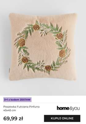 Poszewka Futrzana Pinfurra 45x45 cm