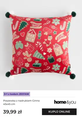 home&you - gazetka promocyjna Wielosztuki 3+1 na poszewki Poszewki od poniedziałku 10.11 do wtorku 02.12 - strona 9