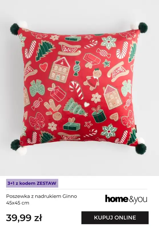 home&you - gazetka promocyjna Wielosztuki 3+1 na poszewki Poszewki od poniedziałku 10.11 do wtorku 02.12 - strona 9