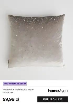 home&you - gazetka promocyjna Wielosztuki 3+1 na poszewki Poszewki od poniedziałku 10.11 do wtorku 02.12 - strona 4