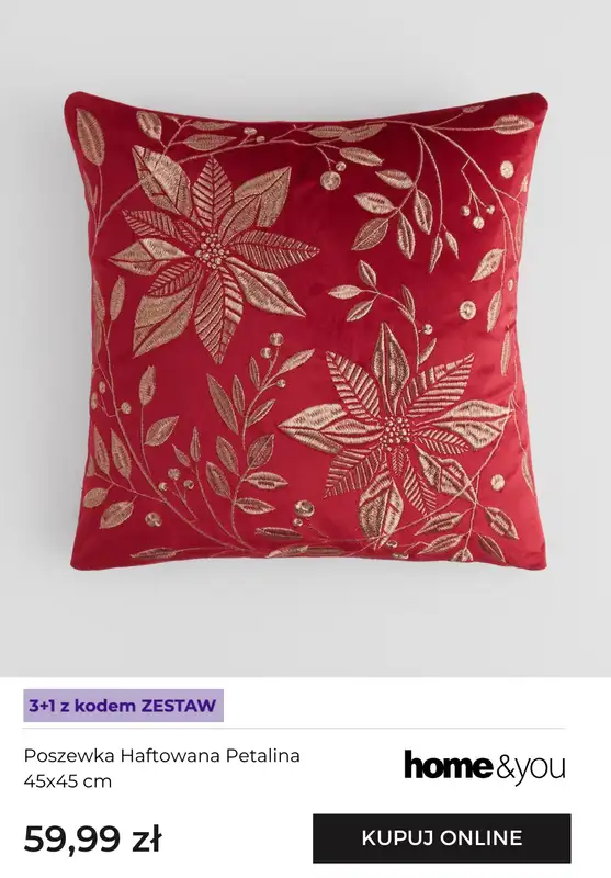 home&you - gazetka promocyjna Wielosztuki 3+1 na poszewki Poszewki od poniedziałku 10.11 do wtorku 02.12 - strona 6