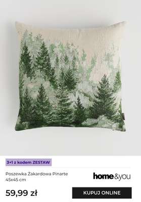 Poszewka Żakardowa Pinarte 45x45 cm