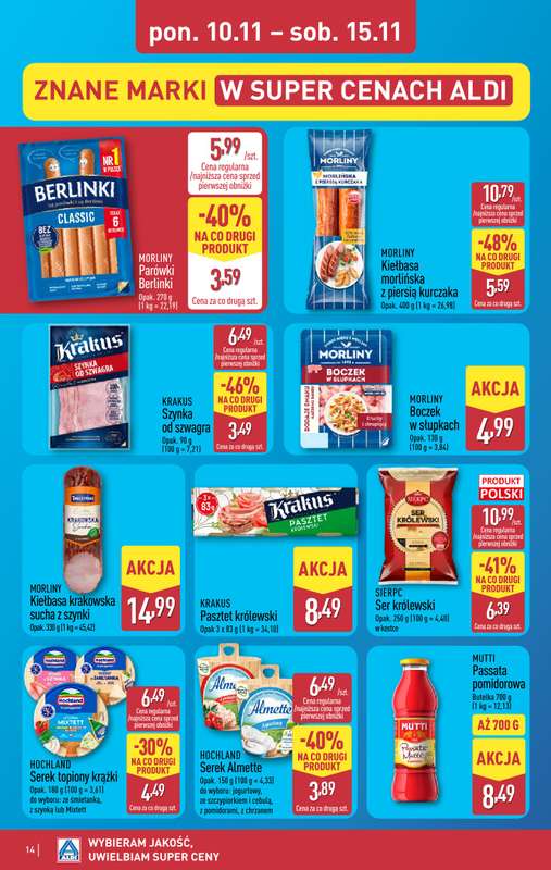 Aldi - gazetka promocyjna Pełny katalog! od poniedziałku 10.11 do soboty 15.11 - strona 14
