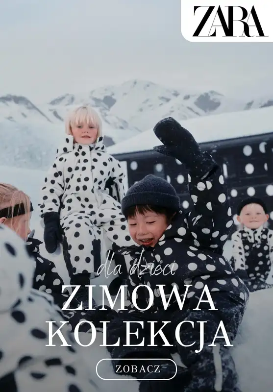 Zara - gazetka promocyjna The Winter Project — zimowe nowości dla dzieci od soboty 08.11 