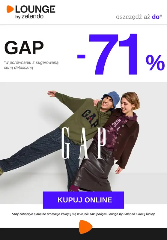 Lounge by Zalando - gazetka promocyjna Do -71% GAP  