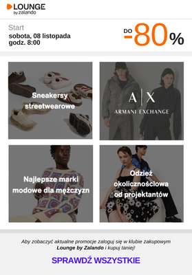 Lounge by Zalando - gazetka promocyjna Do -80% promocje na wybrane marki na WEEKEND! od soboty 08.11 do niedzieli 09.11