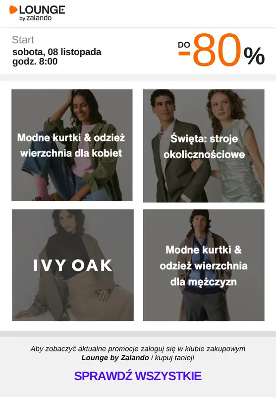 Lounge by Zalando - gazetka promocyjna Do -80% promocje na wybrane marki na WEEKEND! od soboty 08.11 do niedzieli 09.11 - strona 8