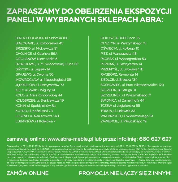 Abra Meble - gazetka promocyjna Okazje leżą u stóp - panele od piątku 07.11 do czwartku 20.11 - strona 19