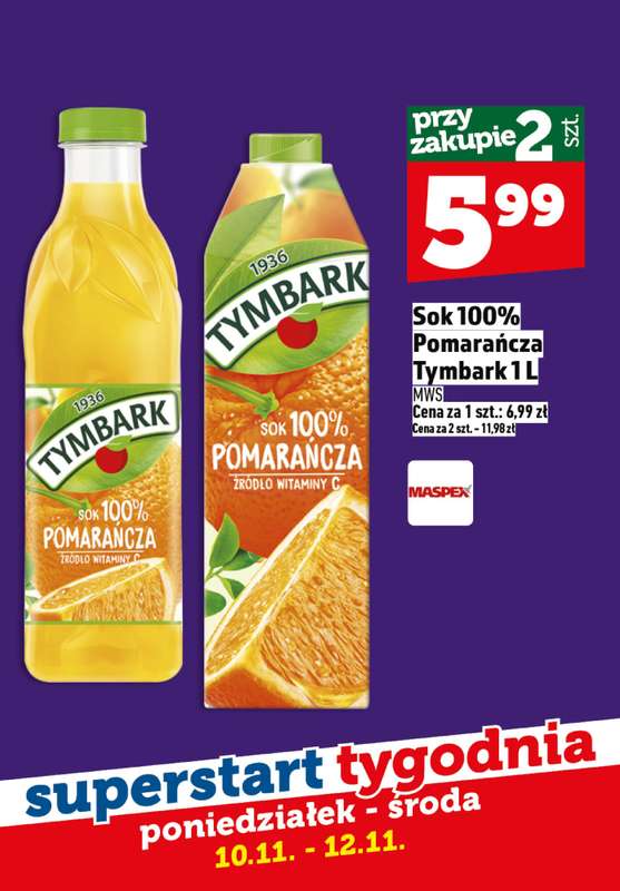 TOPAZ - gazetka promocyjna Superstart tygodnia od poniedziałku od poniedziałku 10.11 do środy 12.11 - strona 4