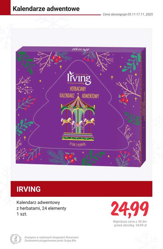 Rossmann - gazetka promocyjna Przegląd kalendarzy adwentowych - ceny już od 24,99 zł od poniedziałku 10.11 do poniedziałku 17.11 - strona 9