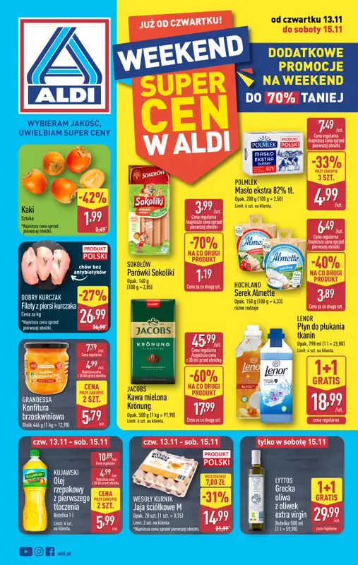 Aldi - gazetka promocyjna Weekend super cen w Aldi!  