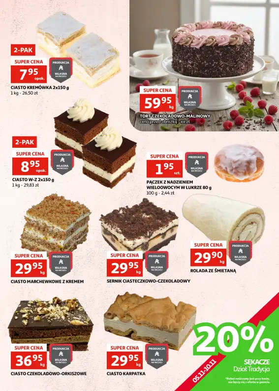 Auchan - gazetka promocyjna Gazetka Racibórz I Dzień św. Marcina - czas na ucztę! od środy 05.11 do poniedziałku 10.11 - strona 8