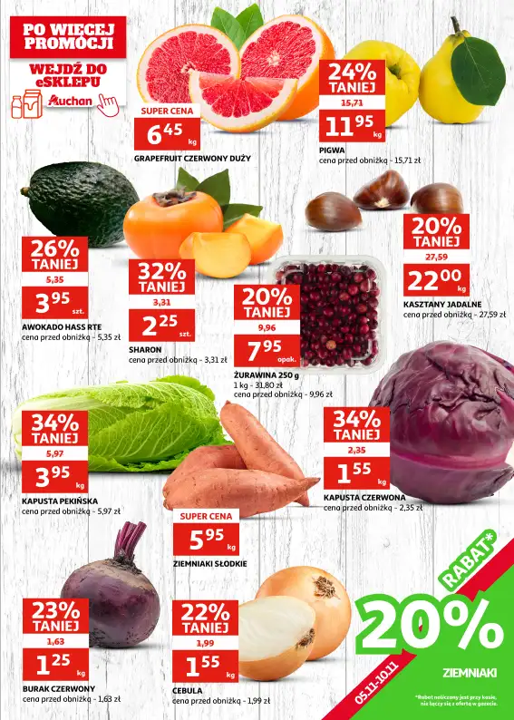 Auchan - gazetka promocyjna Gazetka Zielona Góra I Dzień św. Marcina - czas na ucztę! od środy 05.11 do poniedziałku 10.11 - strona 6