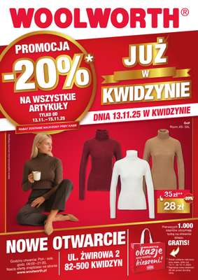 Woolworth - gazetka promocyjna WIELKIE OTWARCIE! KWIDZYN, ul. Żwirowa 2 od czwartku 13.11 do soboty 15.11