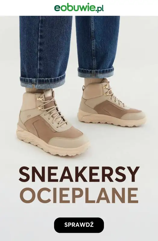 eobuwie.pl - gazetka promocyjna Ocieplane sneakersy – ciepło i wygoda na co dzień od niedzieli 09.11 do niedzieli 16.11