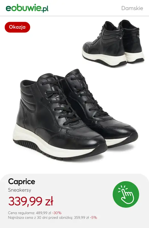 eobuwie.pl - gazetka promocyjna Ocieplane sneakersy – ciepło i wygoda na co dzień od niedzieli 09.11 do niedzieli 16.11 - strona 10