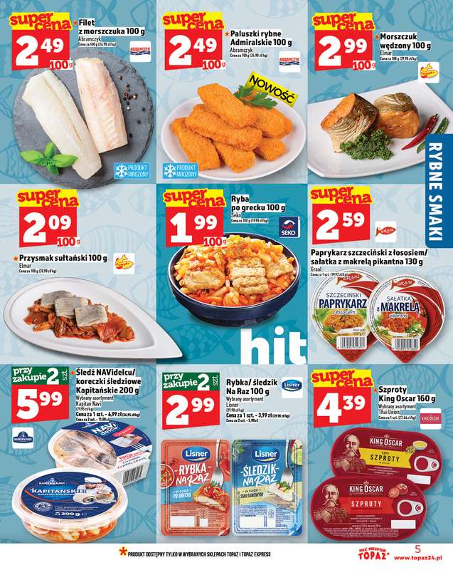 TOPAZ - gazetka promocyjna Gazetka od czwartku 13.11 do środy 19.11 - strona 5