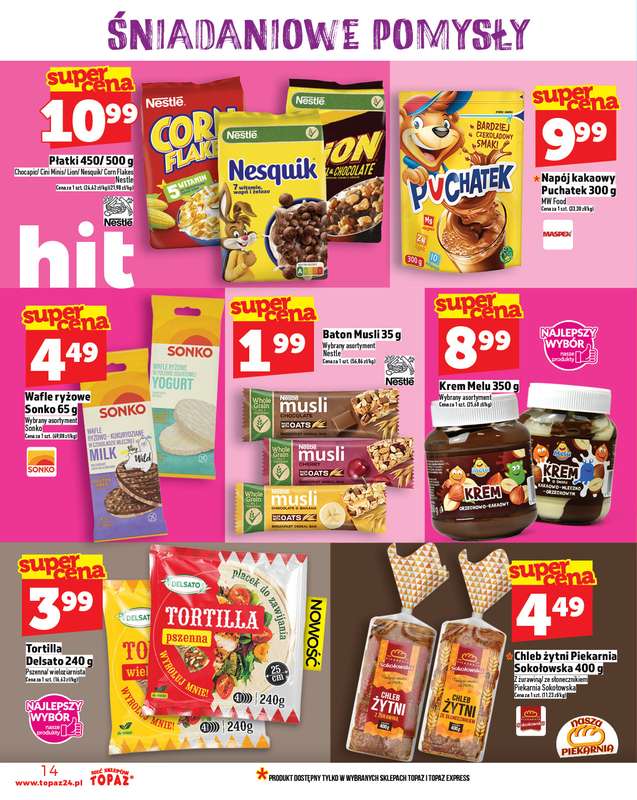 TOPAZ - gazetka promocyjna Gazetka od czwartku 13.11 do środy 19.11 - strona 14