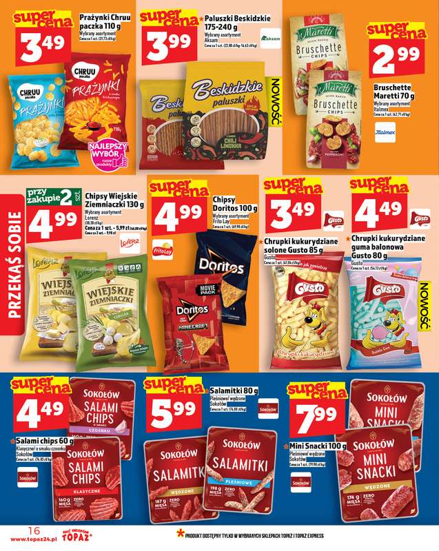 TOPAZ - gazetka promocyjna Gazetka od czwartku 13.11 do środy 19.11 - strona 16