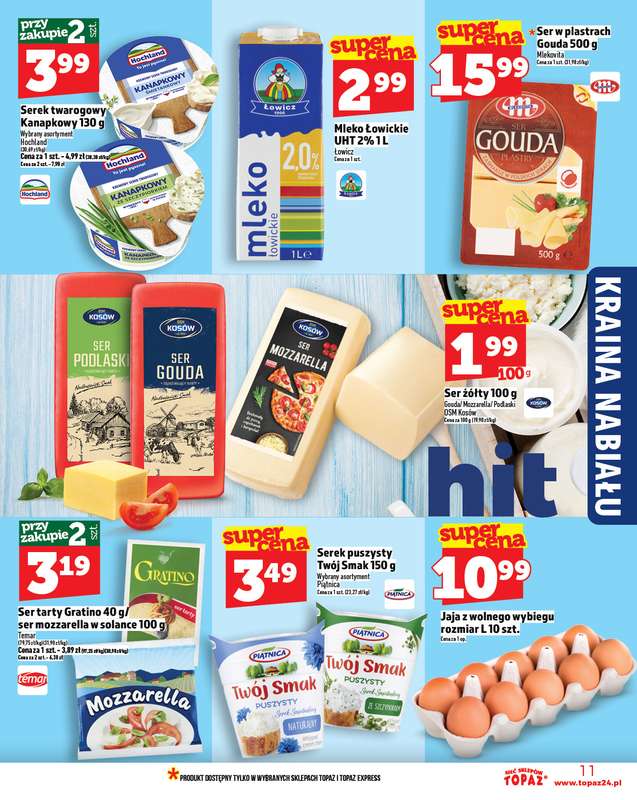 TOPAZ - gazetka promocyjna Gazetka od czwartku 13.11 do środy 19.11 - strona 11