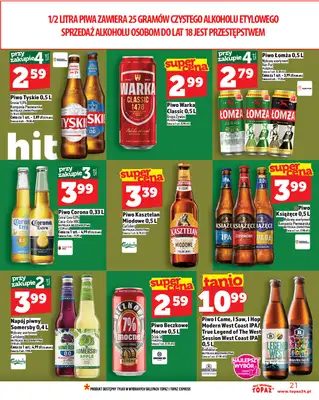 TOPAZ - gazetka promocyjna Gazetka od czwartku 13.11 do środy 19.11 - strona 21