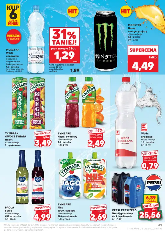 Kaufland - gazetka promocyjna Oferta Kaufland od czwartku 06.11 do środy 12.11 - strona 43