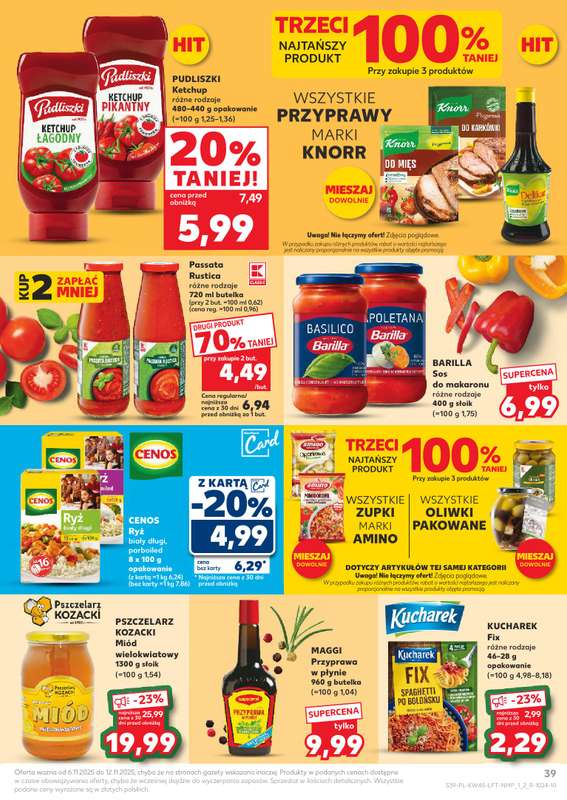 Kaufland - gazetka promocyjna Oferta Kaufland od czwartku 06.11 do środy 12.11 - strona 39