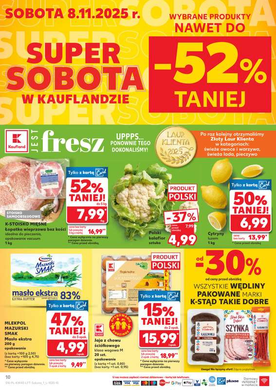 Kaufland - gazetka promocyjna Oferta Kaufland od czwartku 06.11 do środy 12.11 - strona 10