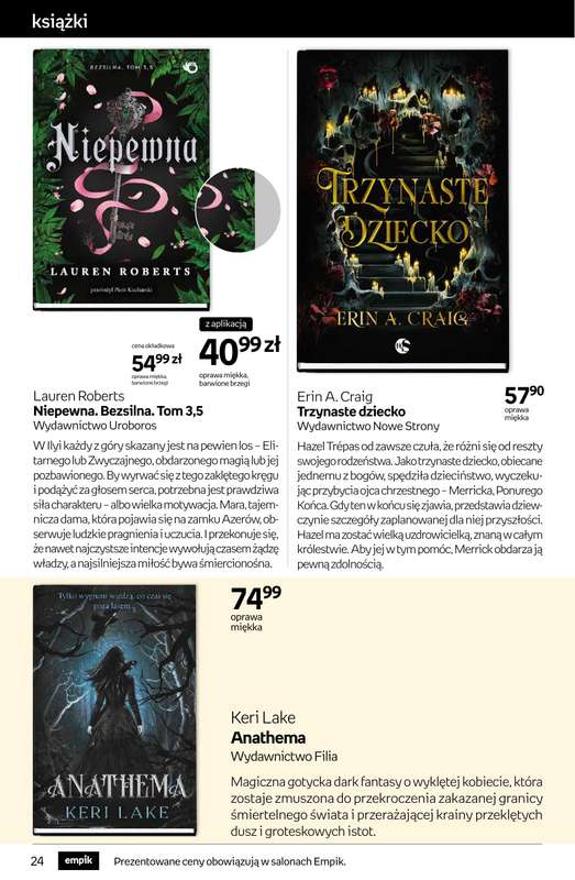 Empik - gazetka promocyjna Tom kultury: książki od środy 29.10 do wtorku 11.11 - strona 24
