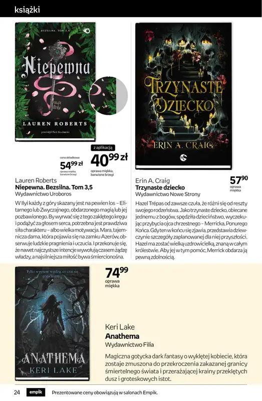 Empik - gazetka promocyjna Tom kultury: książki od środy 29.10 do wtorku 11.11 - strona 24