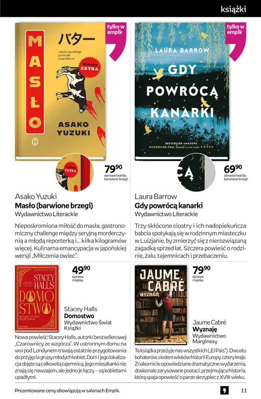 Empik - gazetka promocyjna Tom kultury: książki od środy 29.10 do wtorku 11.11 - strona 11
