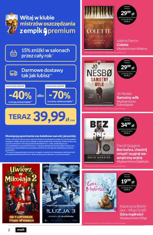Empik - gazetka promocyjna Tom kultury: książki od środy 29.10 do wtorku 11.11 - strona 2