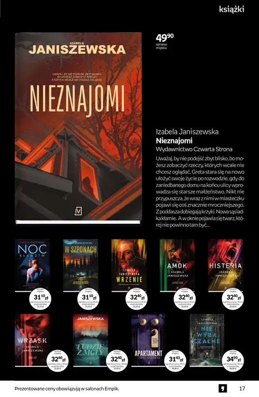 Empik - gazetka promocyjna Tom kultury: książki od środy 29.10 do wtorku 11.11 - strona 17