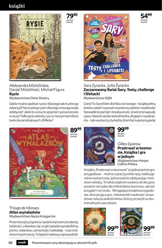 Empik - gazetka promocyjna Tom kultury: książki od środy 29.10 do wtorku 11.11 - strona 68
