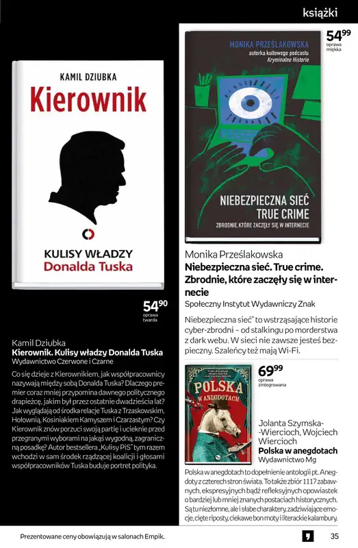 Empik - gazetka promocyjna Tom kultury: książki od środy 29.10 do wtorku 11.11 - strona 35