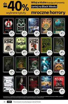 Empik - gazetka promocyjna Tom kultury: książki od środy 29.10 do wtorku 11.11 - strona 28