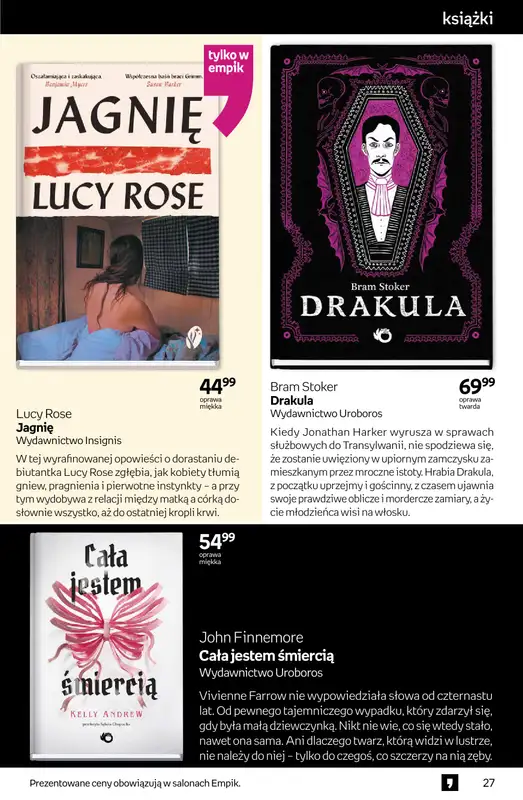 Empik - gazetka promocyjna Tom kultury: książki od środy 29.10 do wtorku 11.11 - strona 27