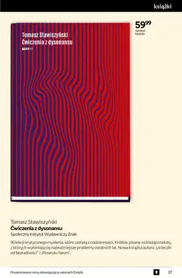 Empik - gazetka promocyjna Tom kultury: książki od środy 29.10 do wtorku 11.11 - strona 37