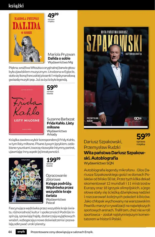 Empik - gazetka promocyjna Tom kultury: książki od środy 29.10 do wtorku 11.11 - strona 44