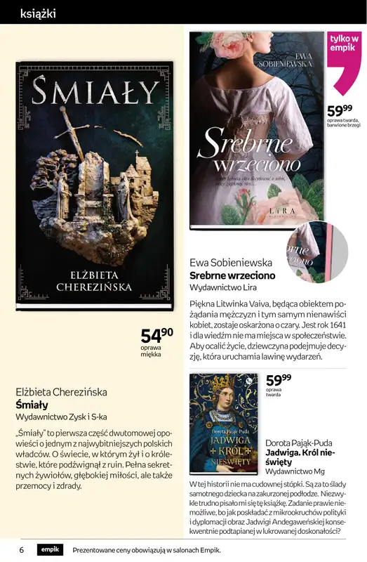 Empik - gazetka promocyjna Tom kultury: książki od środy 29.10 do wtorku 11.11 - strona 6