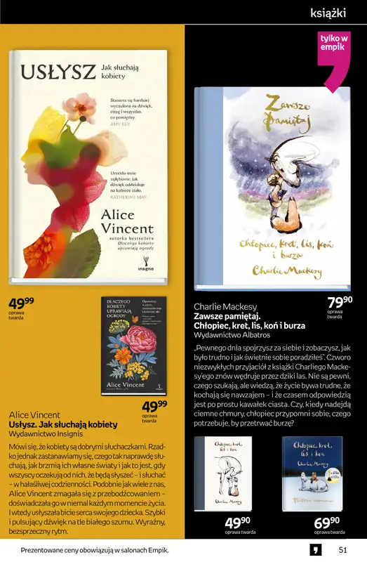 Empik - gazetka promocyjna Tom kultury: książki od środy 29.10 do wtorku 11.11 - strona 51