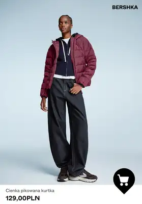 Bershka - gazetka promocyjna KURTKI pikowane damskie od piątku 07.11  - strona 9