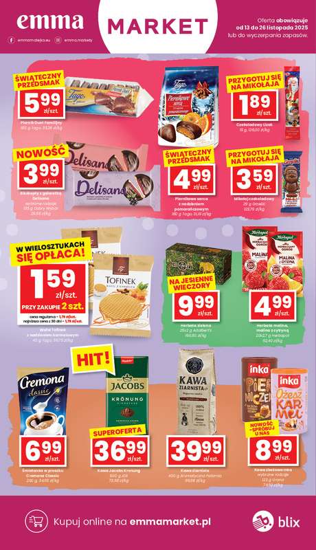 emma MARKET - gazetka promocyjna Gazetka od czwartku 13.11 do środy 26.11 - strona 13
