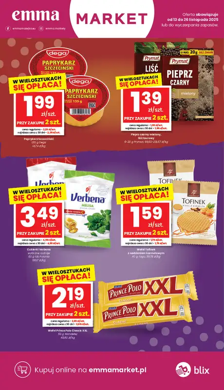 emma MARKET - gazetka promocyjna Gazetka od czwartku 13.11 do środy 26.11 - strona 5