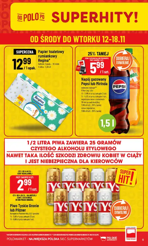 POLOmarket - gazetka promocyjna Gazetka od środy 12.11 do wtorku 18.11 - strona 5