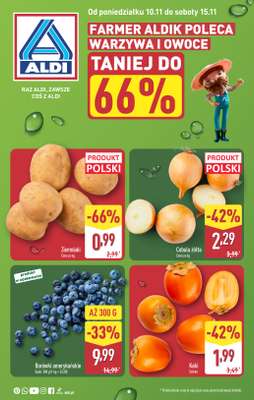 Aldi - gazetka promocyjna Farmer Aldik poleca! od poniedziałku 10.11 do soboty 15.11