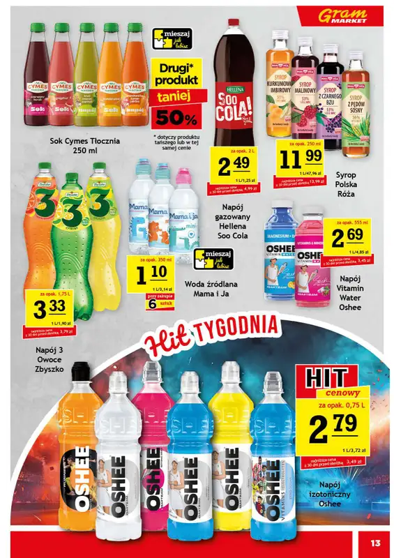 Gram Market - gazetka promocyjna Gazetka od środy 12.11 do wtorku 18.11 - strona 13